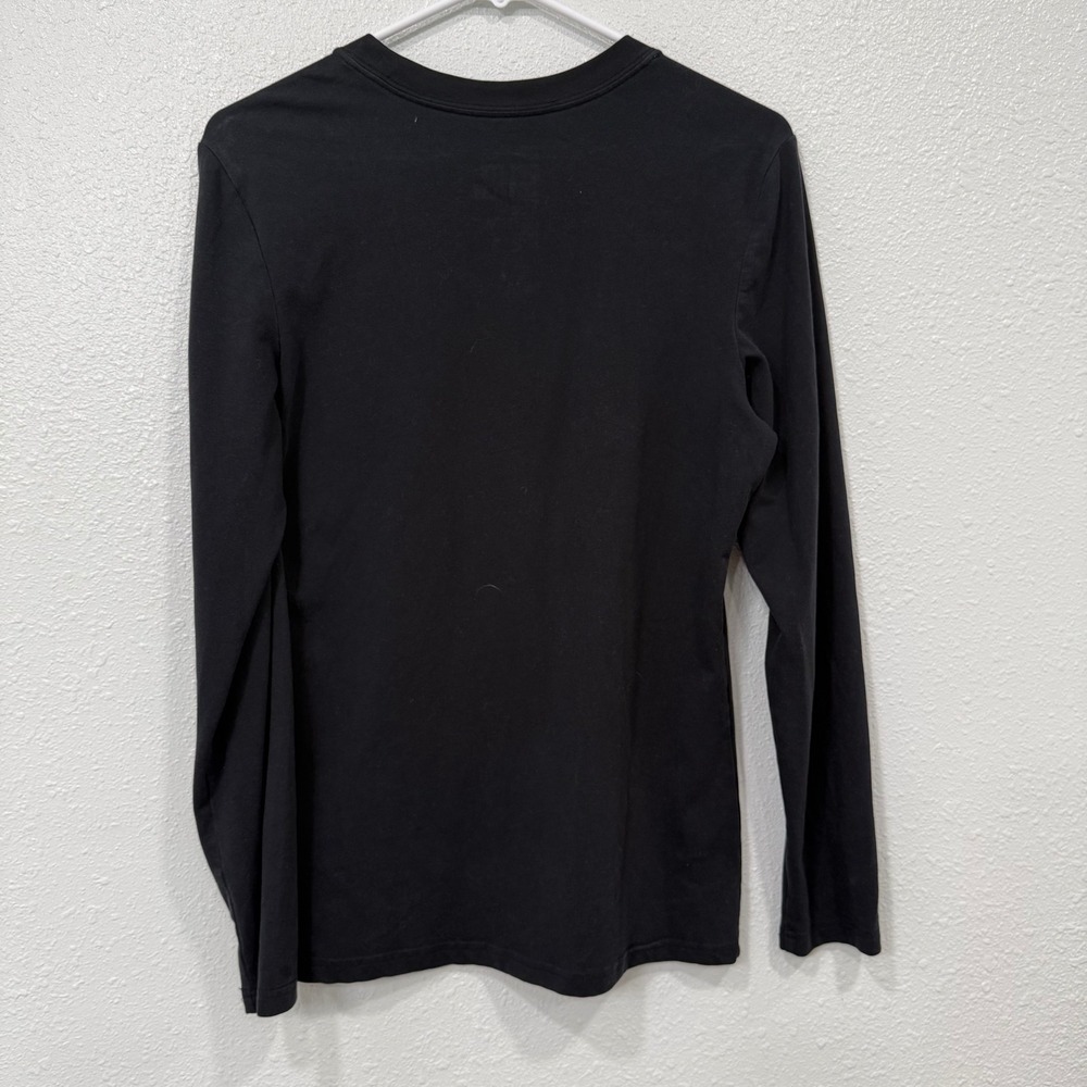 Nike Dri Fit Cotton Long Sleeve Tee Practice Made Perfect Black Size Medium - Picture 6 of 7